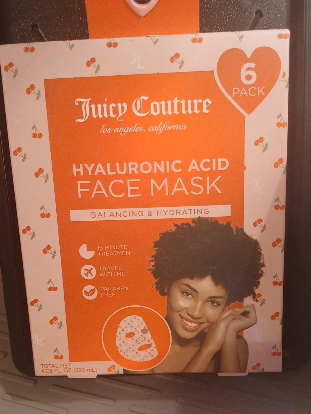 Juicy Couture 6 Pack Hyaluronic Acid Face Mask Pack And Beauty Bundle